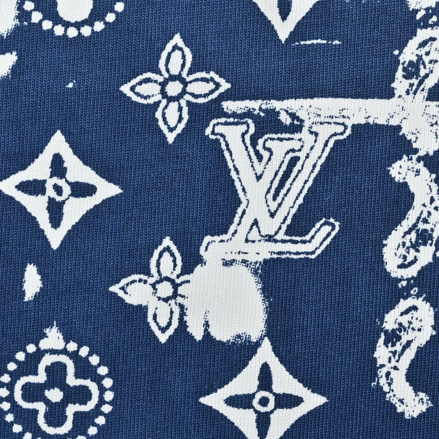 Louis Vuitton/Louis Vuitton Cashew Flower Series Short Sleeve